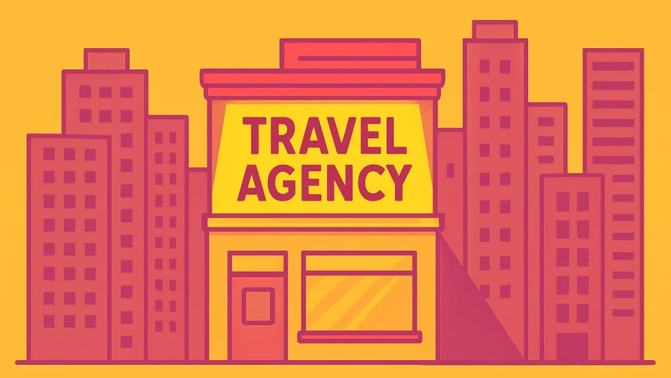 Illustration of a travel agency building digital marketing consultant in Calicut, Kerala